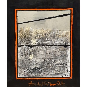 Anwar Maqsood, 24 x 30 Inch, Acrylic on Canvas , Calligraphy Painting, AC-AWM-083